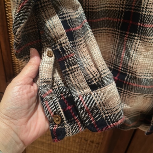 Abercrombie & Fitch Plaid Flannel Shirt Small - Picture 5 of 8